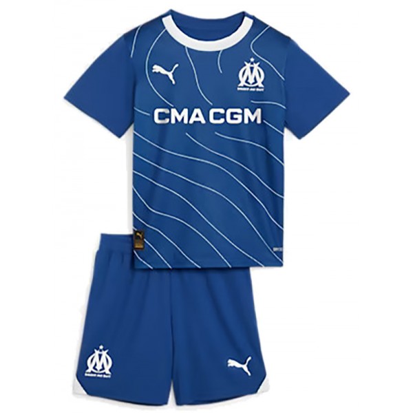 Olympique de Marseille away kids jersey soccer kit children second football mini shirt youth uniforms 2023-2024