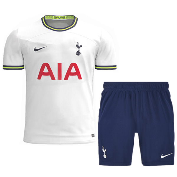 Tottenham Hotspur home kids kit soccer jersey children first football mini shirt youth uniforms 2022-2023
