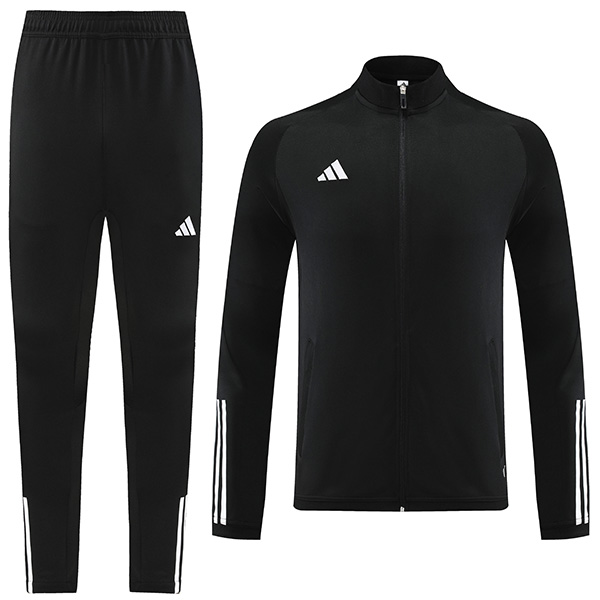 Adads jacket football sportswear tracksuit black full zipper uniform men's training kit outdoor soccer coat 2023-2024