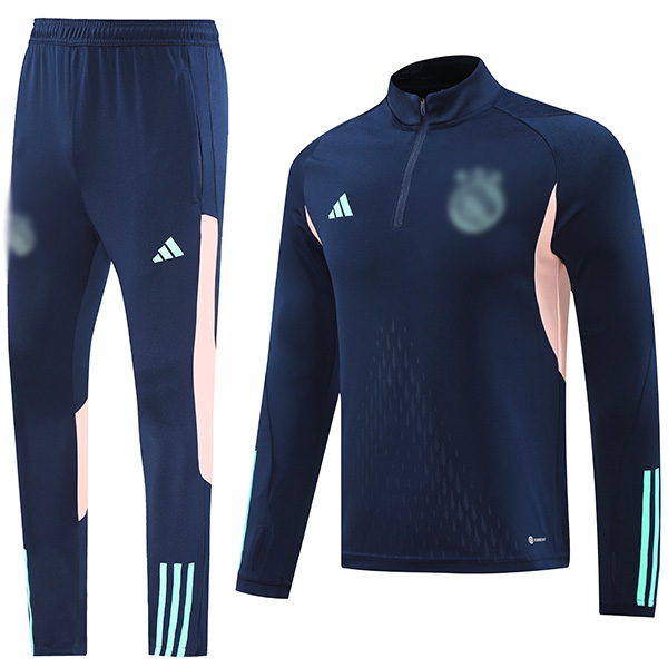 Ajx tracksuit soccer suit sports set zipper-necked navy uniform men's clothes football training kit 2024-2025