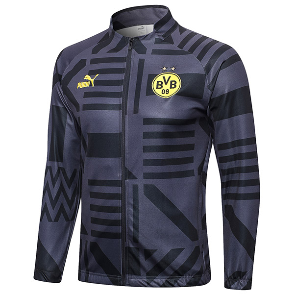 Borussia Dortmund  jacket football sportswear tracksuit uniform men's BVB black training jersey kit soccer coat 2022-2023