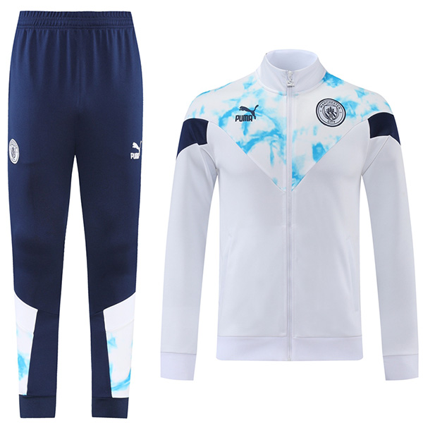 Marseille jacket football sportswear tracksuit full zipper uniform men's training kit soccer white coat 2022-2023