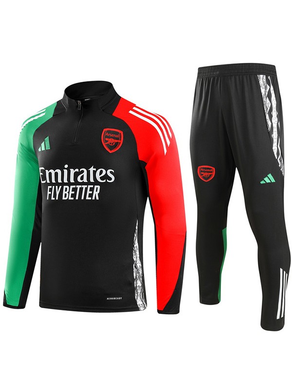 Arsenal tracksuit soccer suit sports set zipper-necked uniform men's clothes football training black red green kit 2024-2025