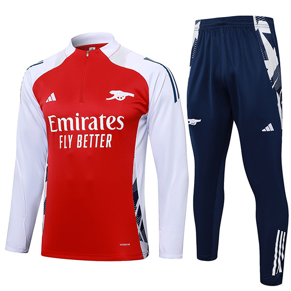 Arsenal tracksuit soccer suit sports set zipper-necked uniform men's red navy clothes football training kit 2024-2025