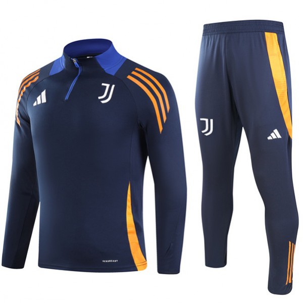 Juventus tracksuit soccer suit sports set zipper-necked uniform men's clothes football training navy kit 2024-2025